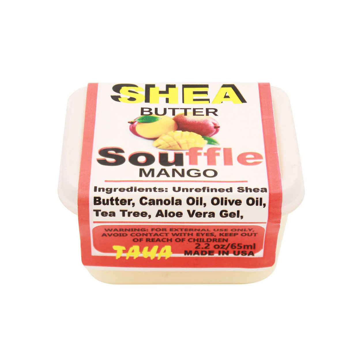 100 Natural Shea Butter Souffle Mini 3oz (240ct) Taha Natural Wholesale