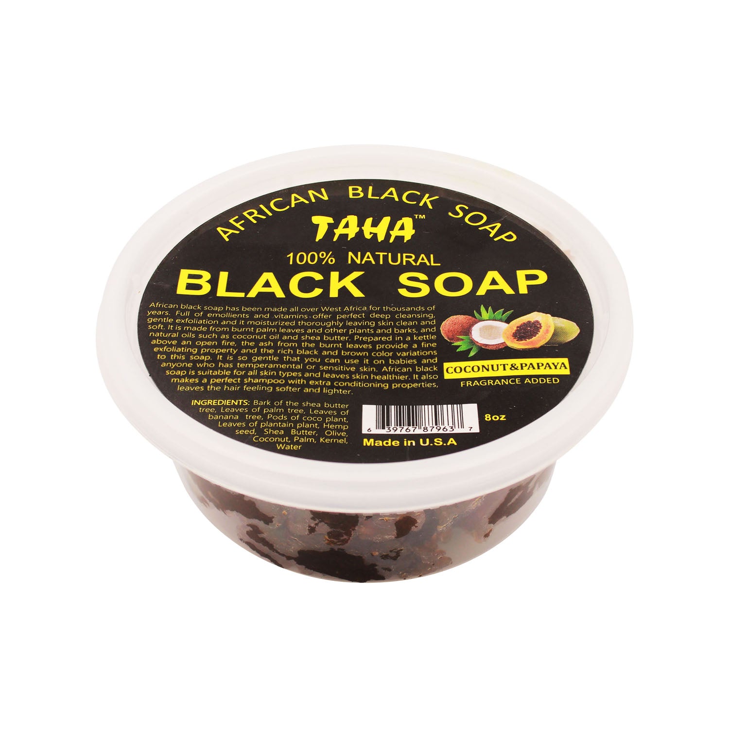 BY NATURES African Black Soap Tub (8oz) BY NATURES African Black Soap Tub (8oz)